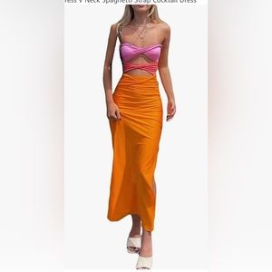 New without tags multi color maxi dress